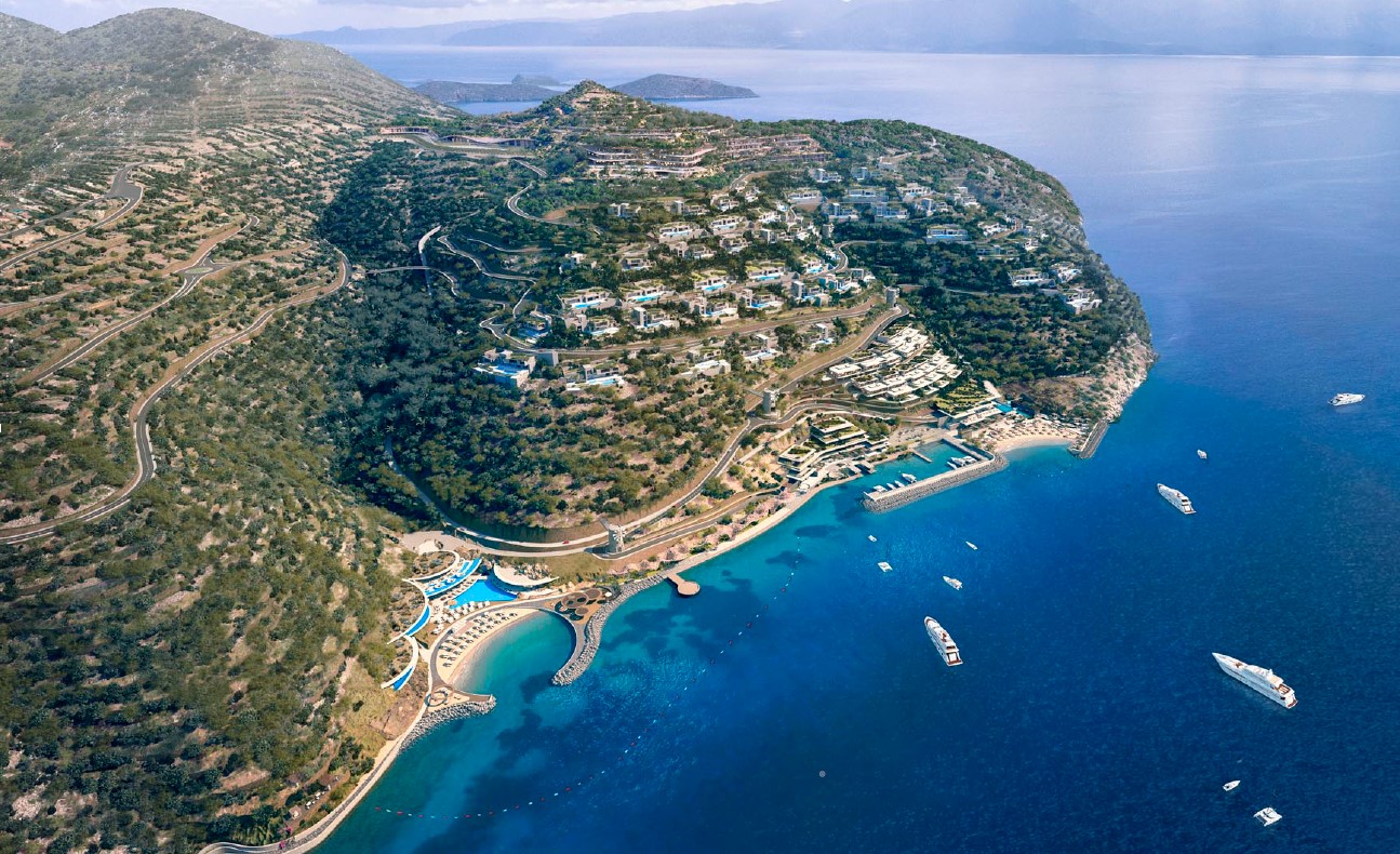 Θεμελίωση για την μαρίνα Elounda Hills στην Κρήτη 